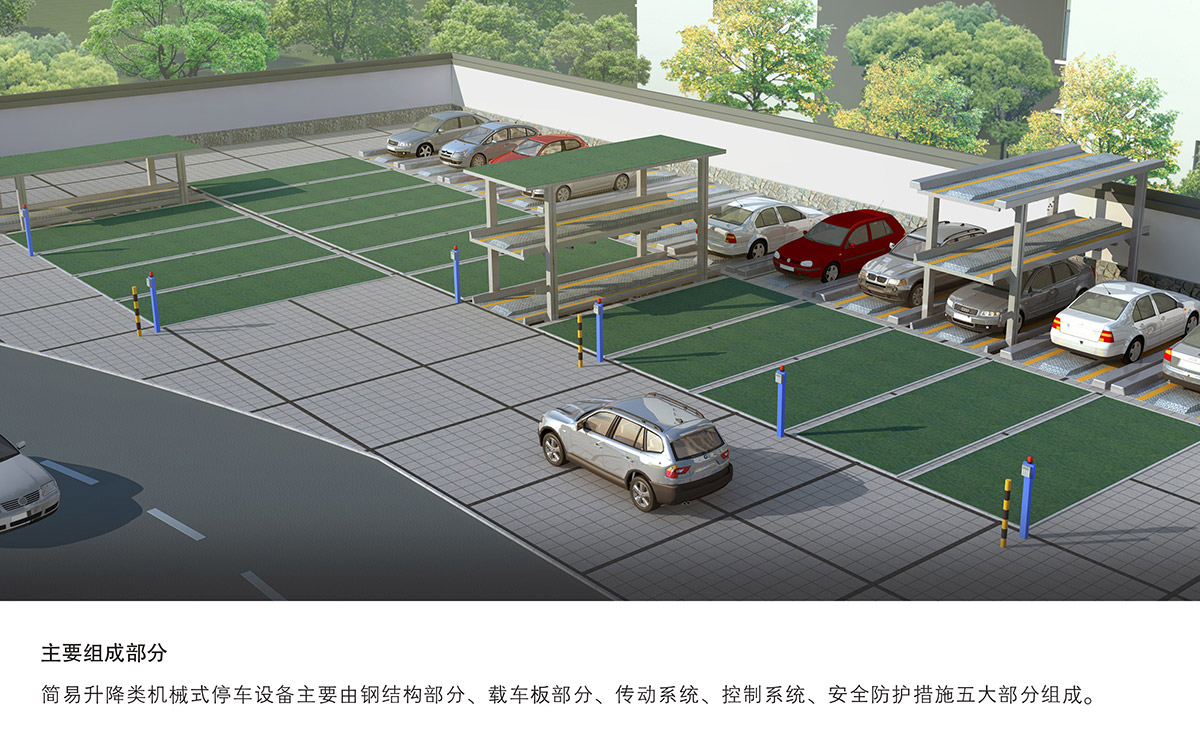 云南PJS地坑式简易升降立体停车场库设备主要组成部分.jpg