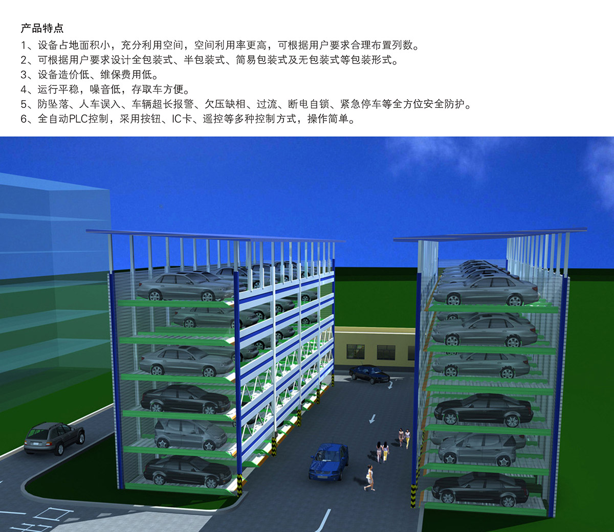 云南PSH6六层升降横移立体停车场库设备产品特点.jpg