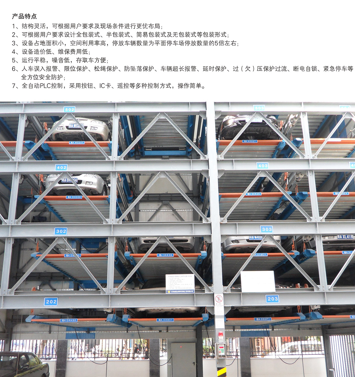 云南PSH4-D1负一正三地坑四层升降横移立体停车场库设备产品特点.jpg